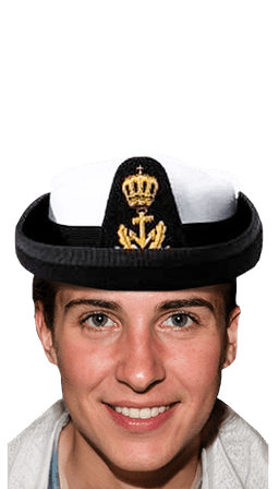 Hoed vloot adelborsten