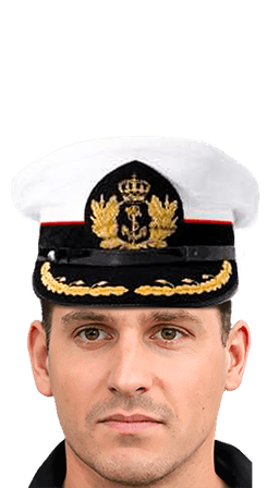 Pet mariniers hoofdoffcieren